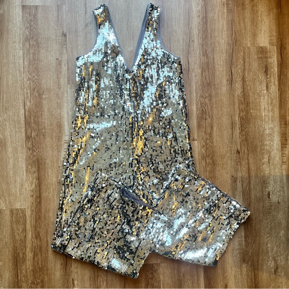 Maeve Royale Sequined Jumpsuit - Picture 3 of 4